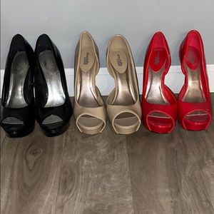 High heel bundle Sz 9 Charlotte Russe